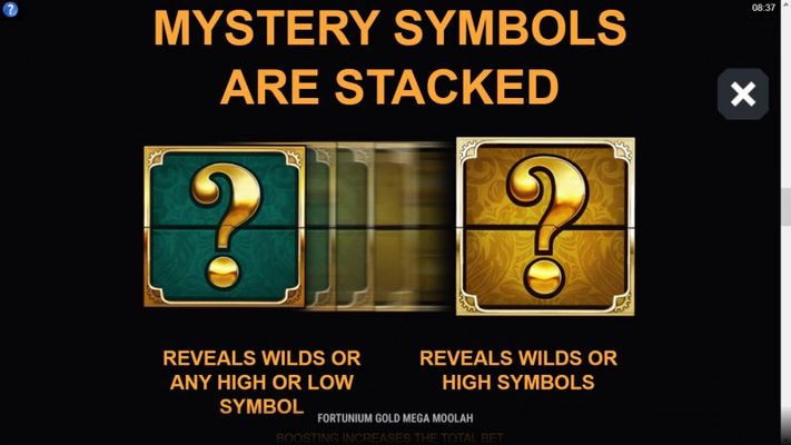 Fortunium Gold Mega Moolah :: Mystery Symbols