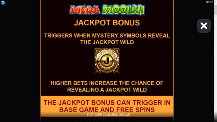 Mega Moolah Progressive Jackpot