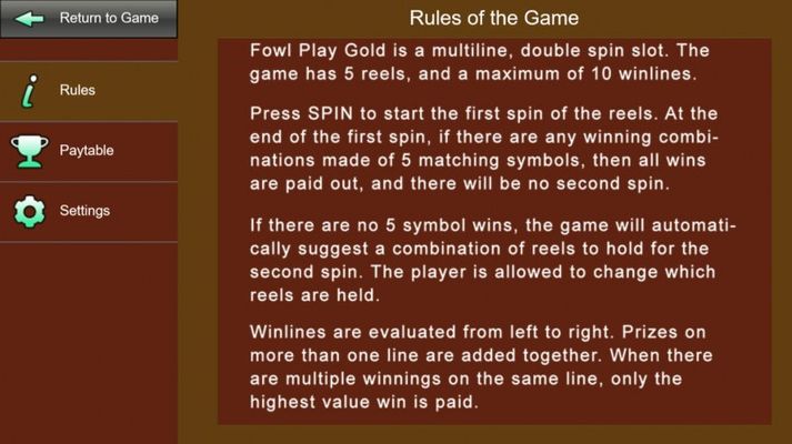 General Game Rules