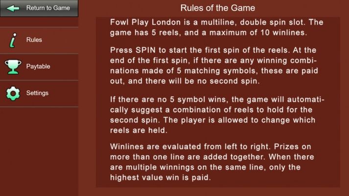 General Game Rules