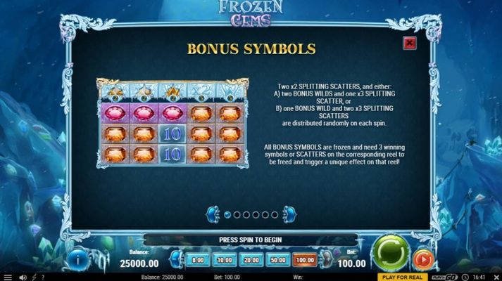 Frozen Gems :: Bonus Symbols