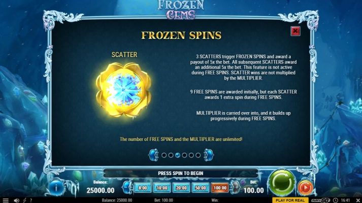 Frozen Gems :: Scatter Symbol Rules