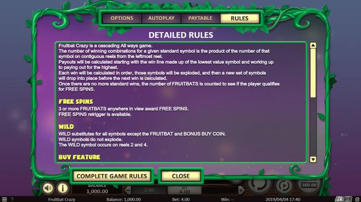 General Game Rules