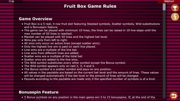 General Game Rules