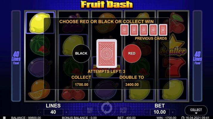 Red or Black Gamble Feature