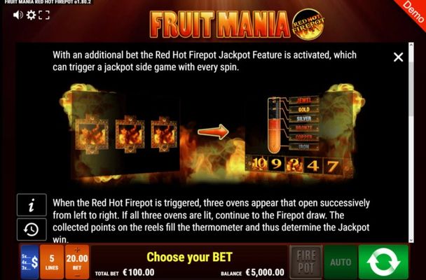 Fruit Mania Red Hot Fire Pot :: Jackpot Rules