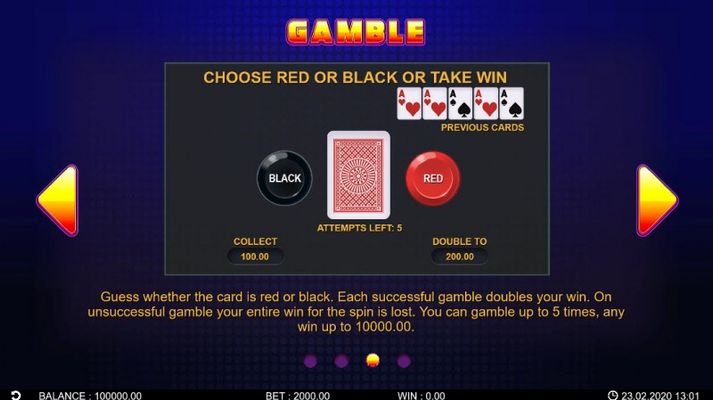 Gamble Feature Rules