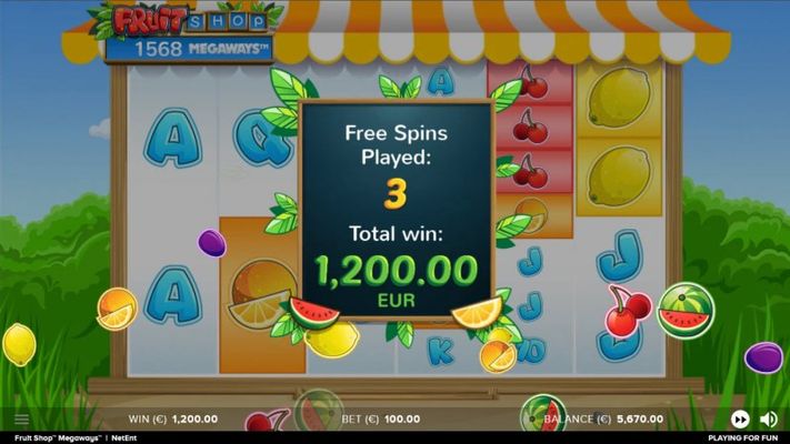 Total Free Spins Payout