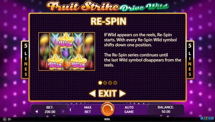 Fruit Strike Drive Wild :: Re-Spin Feature Rules