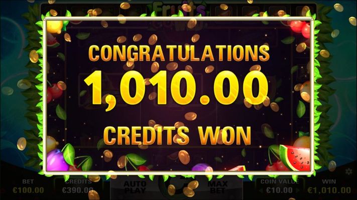 Total free spins payout