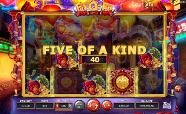 A five of a kind win