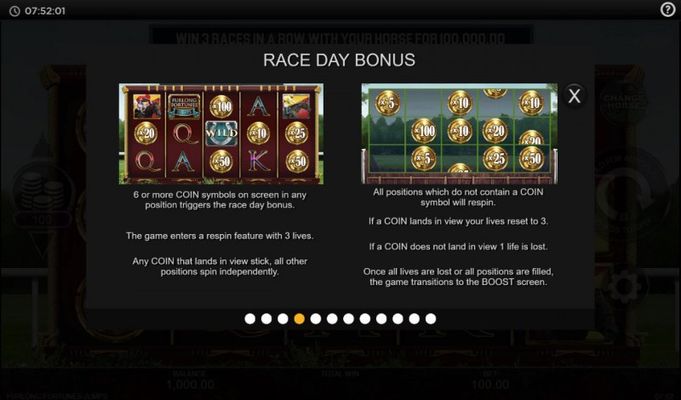 Race Day Bonus