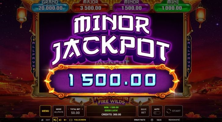 Minor Jackpot Awarded