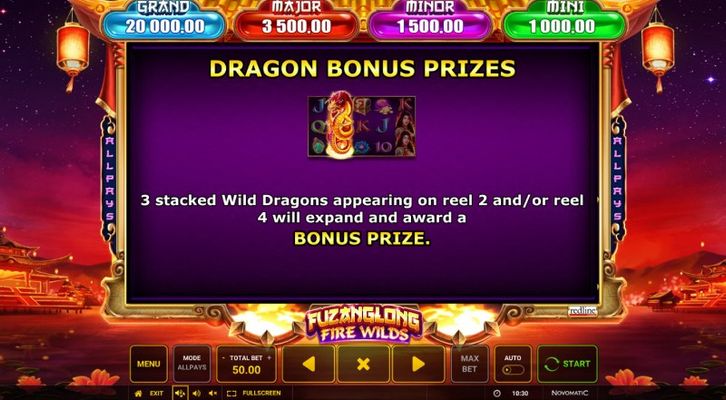 Dragon Bonus Prizes