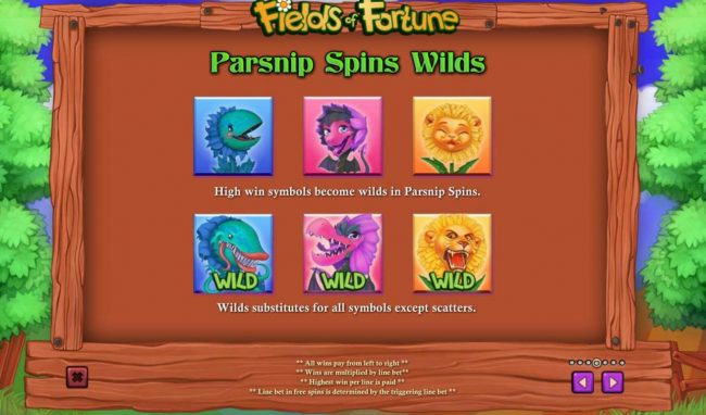 Parsnip Spins Wilds