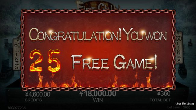 25 Free Games Awarded