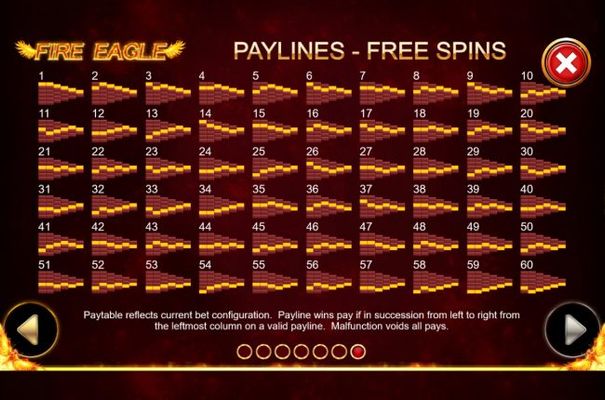 Free Spins - Paylines 1-60