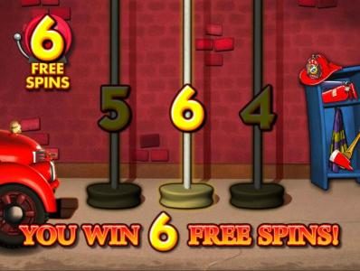 6 Free Spins Awarded