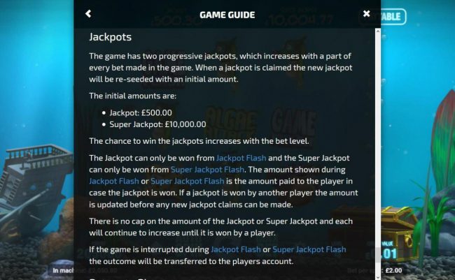 Progressive Jackpot Game Rules