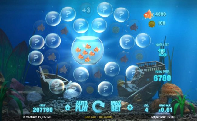 Bubble Buster game play when player has used up all their moves.