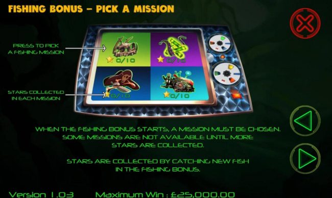 Fishing Bonus Rules