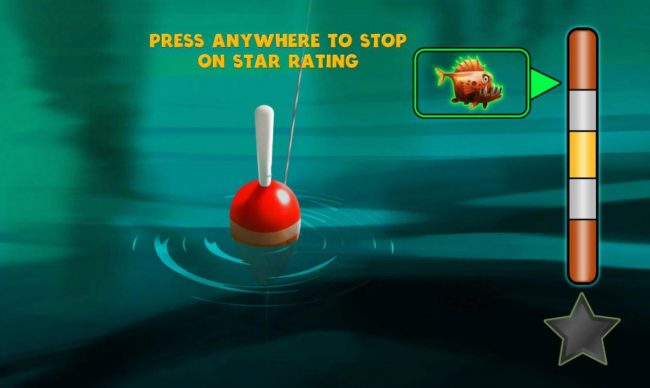 Press anywhere to stop on star rating
