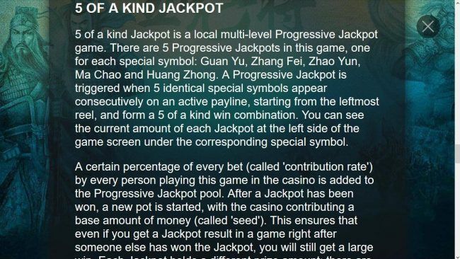 Five of a Kind Jackpot Rules