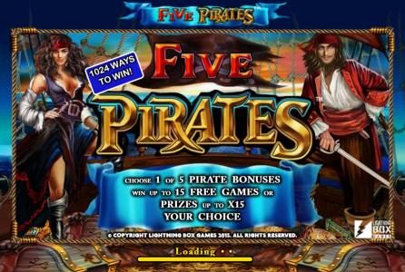 This game features 1024 ways to win. Choose 1 of 5 pirate bonuses. Win up to 15 free games or prizes up to X15 your choice.