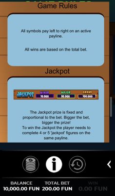 Jackpot Feature