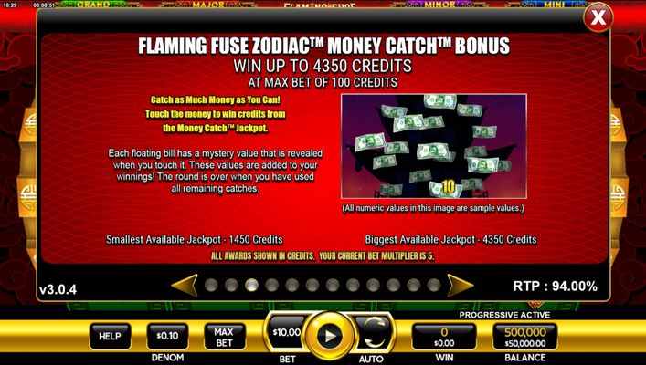 Money Catch Bonus