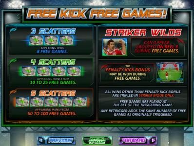 Free Kick Free Games feature game rules