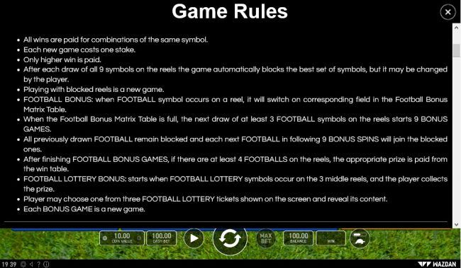 General Game Rules