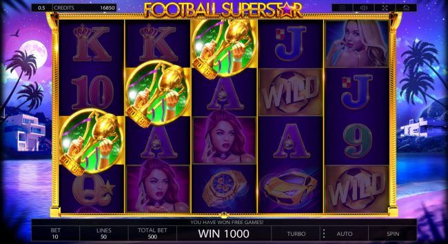 Scatter win triggers the free spins feature
