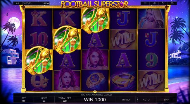 Scatter win triggers the free spins feature