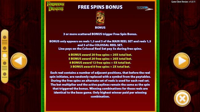 Free Spins Rules