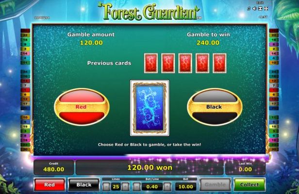 Card Gamble Feature Game Board