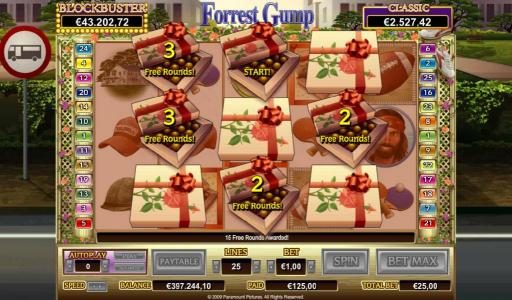 Box of Chocolates Bonus Game Board