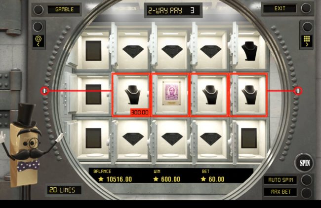 Multiple winning paylines
