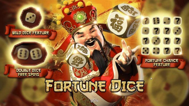 Game features include: Wild Dice Feature, Double Dice Free Spins and Fortune Chance Feature
