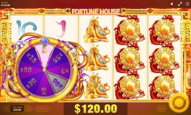 Dragon Wheel feature lands on an x3 multiplier awarding player with an 120.00 jackpot prize.