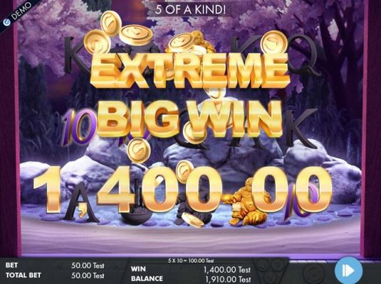 Extreme Big Win 1,400.00