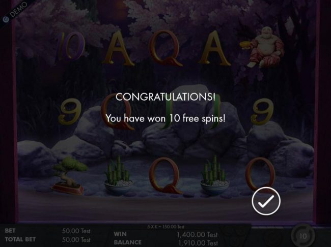 10 Free Spins Awarded.
