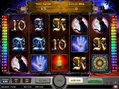 free spins game board