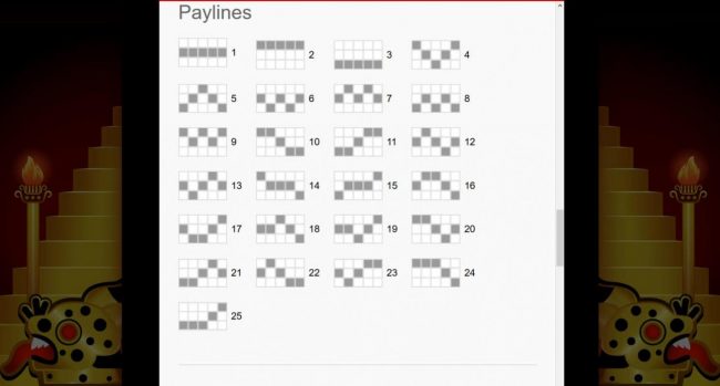 Payline Diagrams 1-25