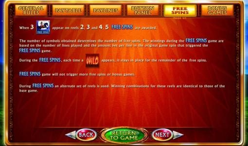 Free Spin Game Rules