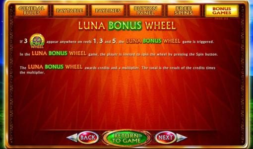 Luna Bonus Wheel