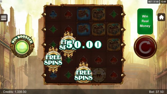 Scatter win triggers the free spins feature