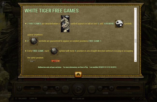 White Tiger Free Spins