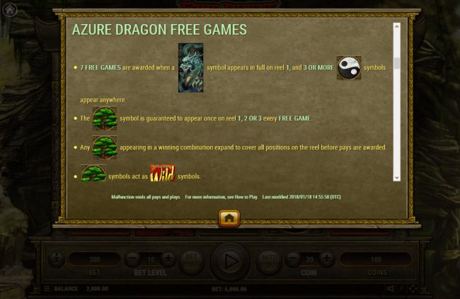 Azure Dragon Free Spins