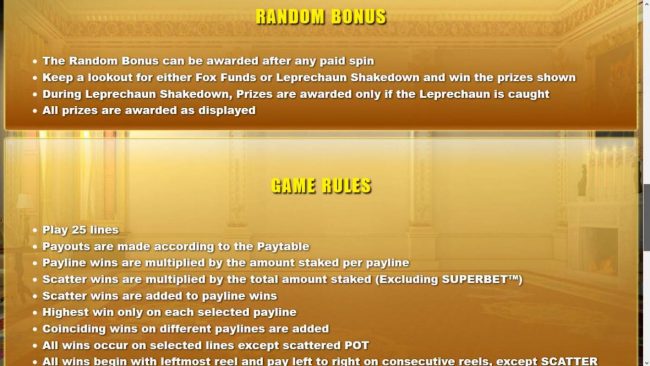 Random Bonus Rules